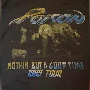 Vintage Poison 1989 Tour Graphic Tee